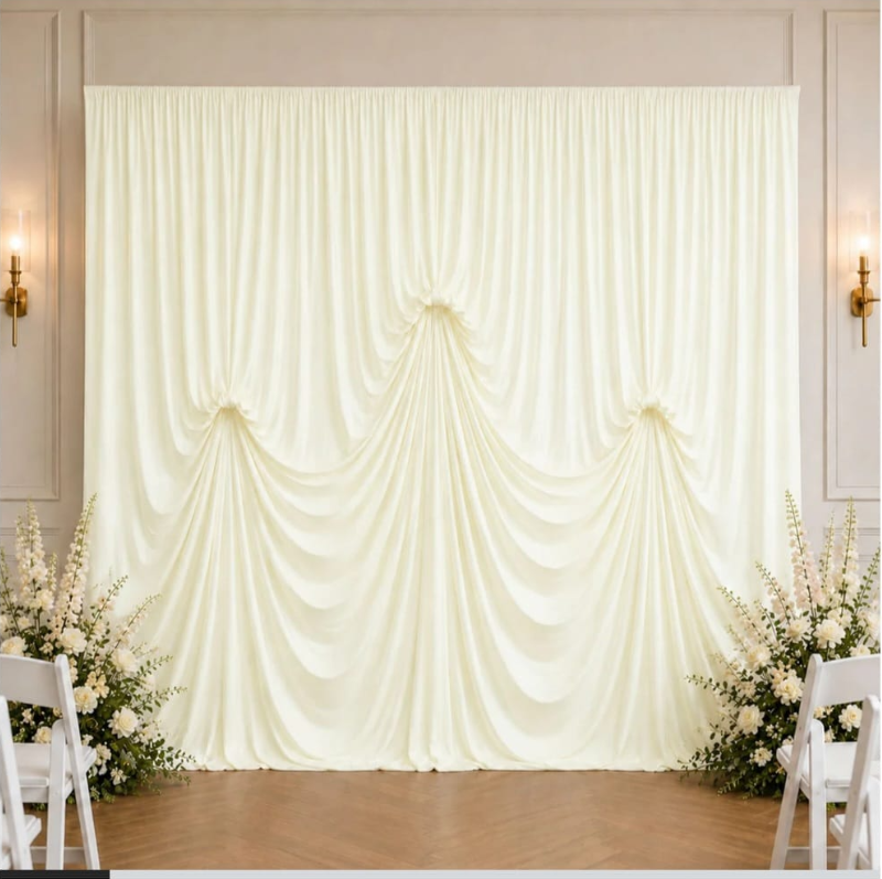 Shimmer sequin panel backdrop for event decor